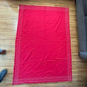 Target red holiday Christmas 100% cotton tablecloth - rectangle 58" x 76"